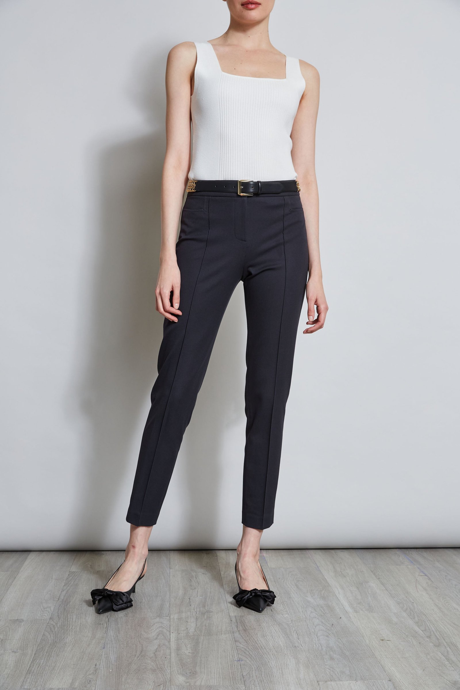 Slim Pintuck Pant